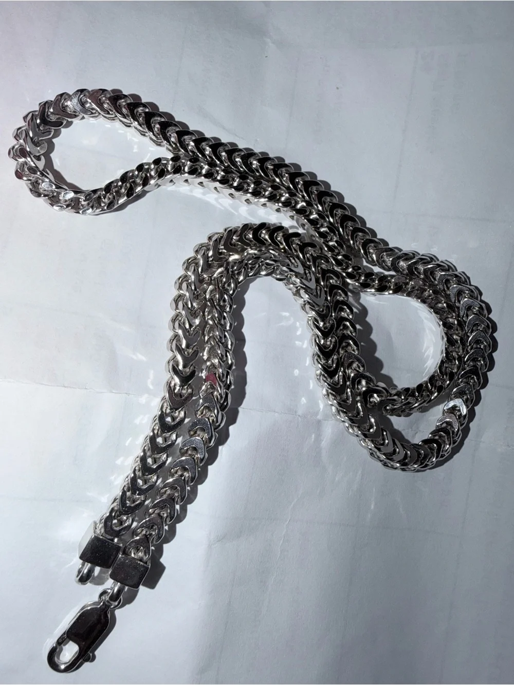 925 sterling silver Franco chin 5.3mm 26in semi Hollow